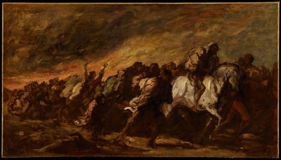 I fuggitivi, c.1868 da Honoré Daumier